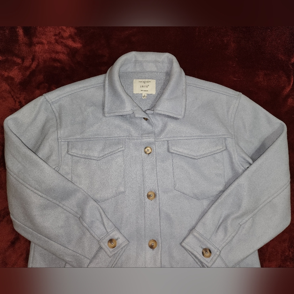 Iris Light Blue Shacket - Picture 3 of 3